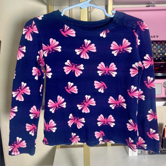 Old Navy Other - Old Navy Girls Butterfly Thermal Knit L/S 5T